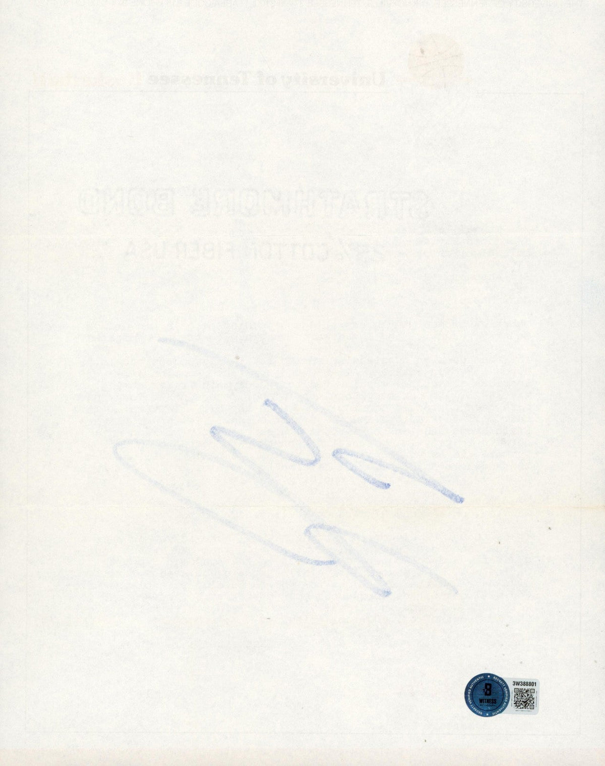 Shaquille O'Neal Signed 1988 University of Tennessee Recruitment Letter BAS