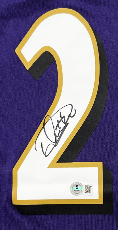 Derrick Henry Baltimore Ravens Signed Nike Game Jersey BAS Beckett