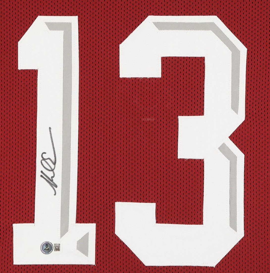 Mike Evans Signed Texas A & M Aggies 35"x43" Framed Home Jersey (Beckett) W.R.