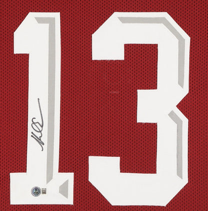 Mike Evans Signed Texas A & M Aggies 35"x43" Framed Home Jersey (Beckett) W.R.