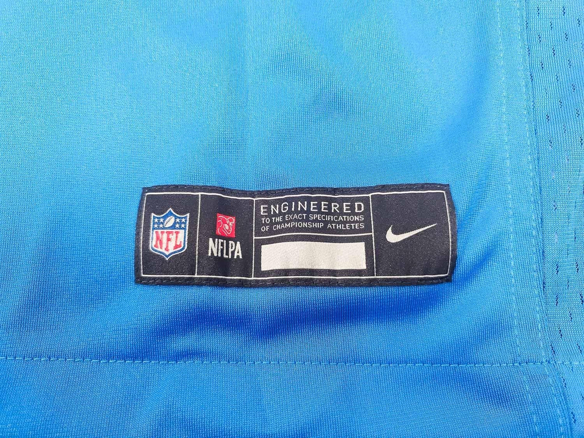 Barry Sanders Signed Detroit Lions Nike Engineered NFL Replica Jersey (Schwartz)