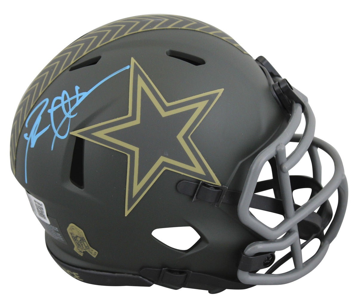 Cowboys Deion Sanders Signed STS IV Speed Mini Helmet W/ Case BAS Witnessed