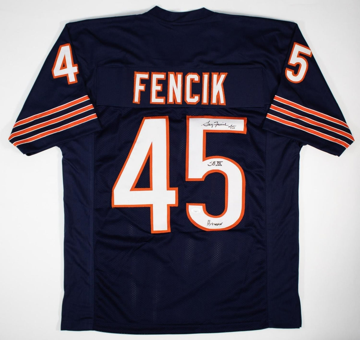 Gary Fencik "SB XX & Hitman" Signed Chicago Bears Jersey (JSA COA)Ex-Yale Safety