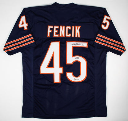 Gary Fencik "SB XX & Hitman" Signed Chicago Bears Jersey (JSA COA)Ex-Yale Safety