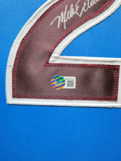 FRAMED PHILADELPHIA PHILLIES MIKE SCHMIDT AUTOGRAPHED SIGNED JERSEY BECKETT HOLO