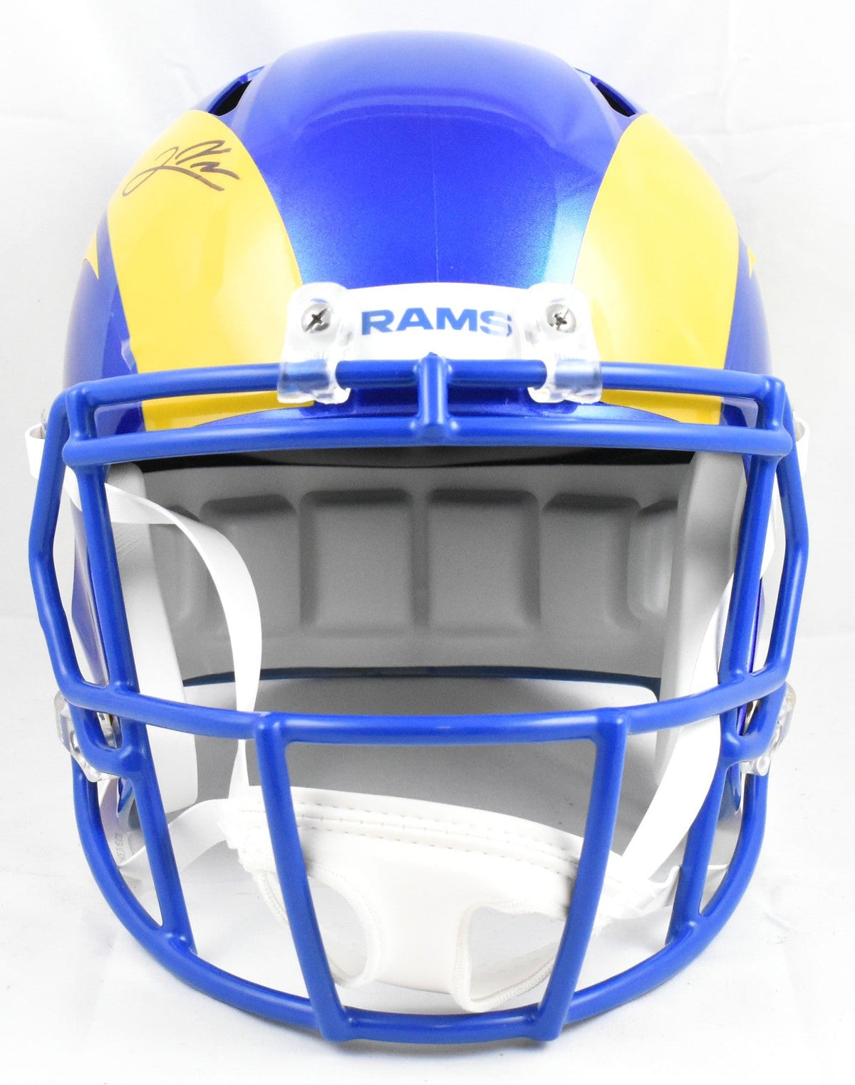 Jared Verse Autographed Los Angeles Rams F/S Speed Helmet - Beckett W Hologram