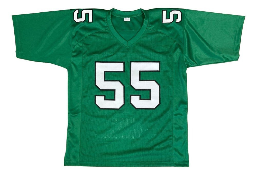 Brandon Graham Signed Philadelphia Eagles Career Stat Green Jersey Beckett