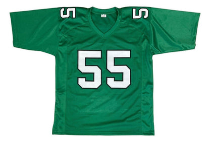 Brandon Graham Signed Philadelphia Eagles Career Stat Green Jersey Beckett