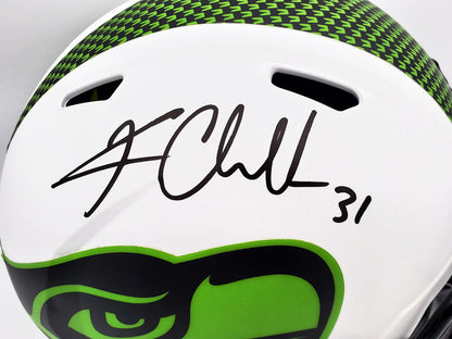 KAM CHANCELLOR AUTOGRAPHED SEAHAWKS LUNAR ECLIPSE FULL SIZE HELMET MCS 197178