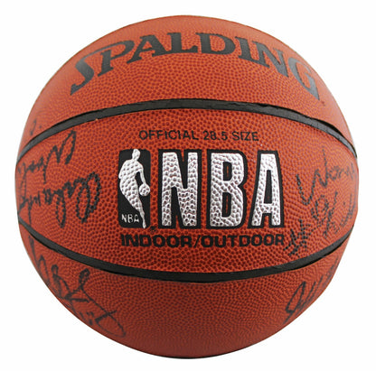 1993-94 76ers (11) Malone, Woolridge, Hornacek Signed Basketball BAS #AE13996