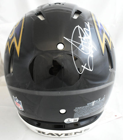 Derrick Henry Autographed Ravens F/S Speed Authentic Helmet - Beckett W Hologram