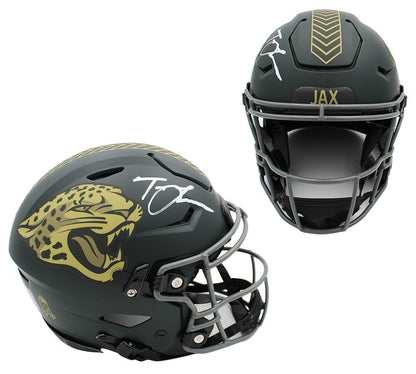Trevor Lawrence Signed Jacksonville Jaguars Speed Flex Authentic STS 4 Helmet