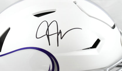 Justin Jefferson Signed Vikings F/S Alt 24 SpeedFlex Helmet - Beckett W Holo