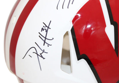 Watt Brothers Combo Signed Authentic Wisconsin Badgers Speed Helmet BAS 39789