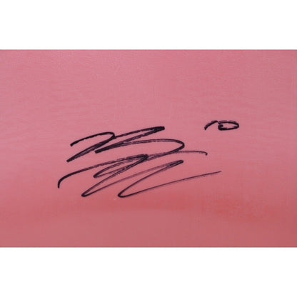 Bo Nix Autographed/Signed Denver Broncos Orange Seat Back Beckett Witness 51392