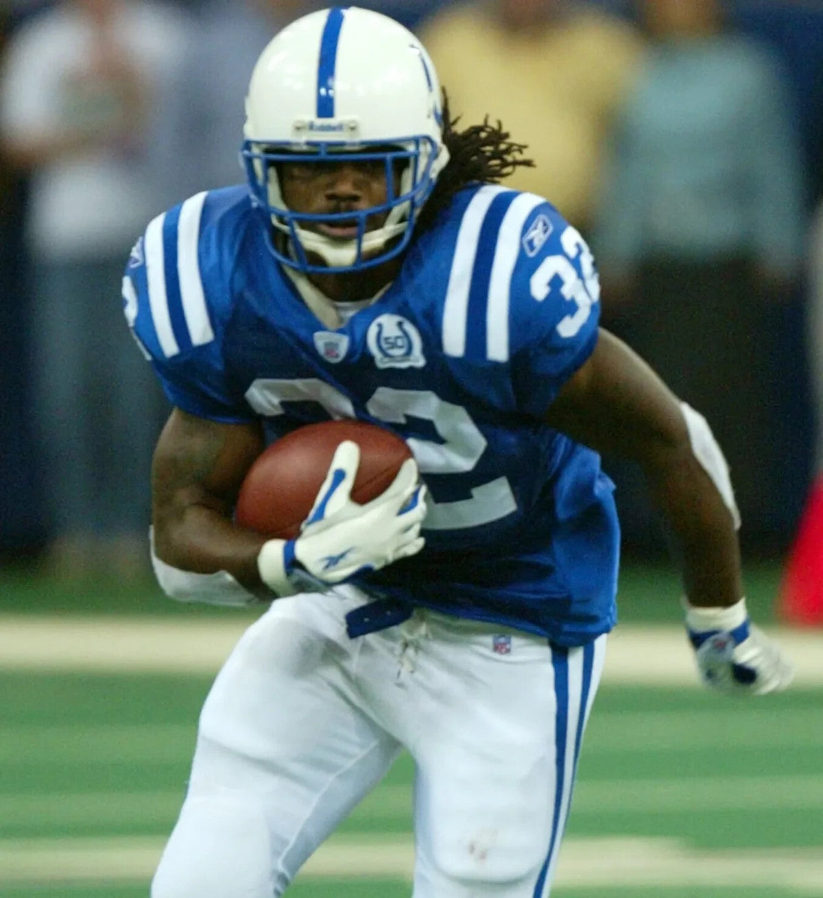 Edgerrin James Signed Indianapolis Colts Jersey (Beckett) #4 Overall Pk 1999 Dft