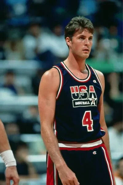 Christian Laettner Signed Team USA Jersey (JSA) 1992 Gold Medal Dream Team