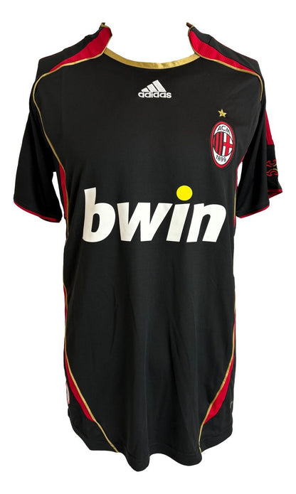 Paolo Maldini Signed AC Milan Black Adidas Soccer Jersey BAS