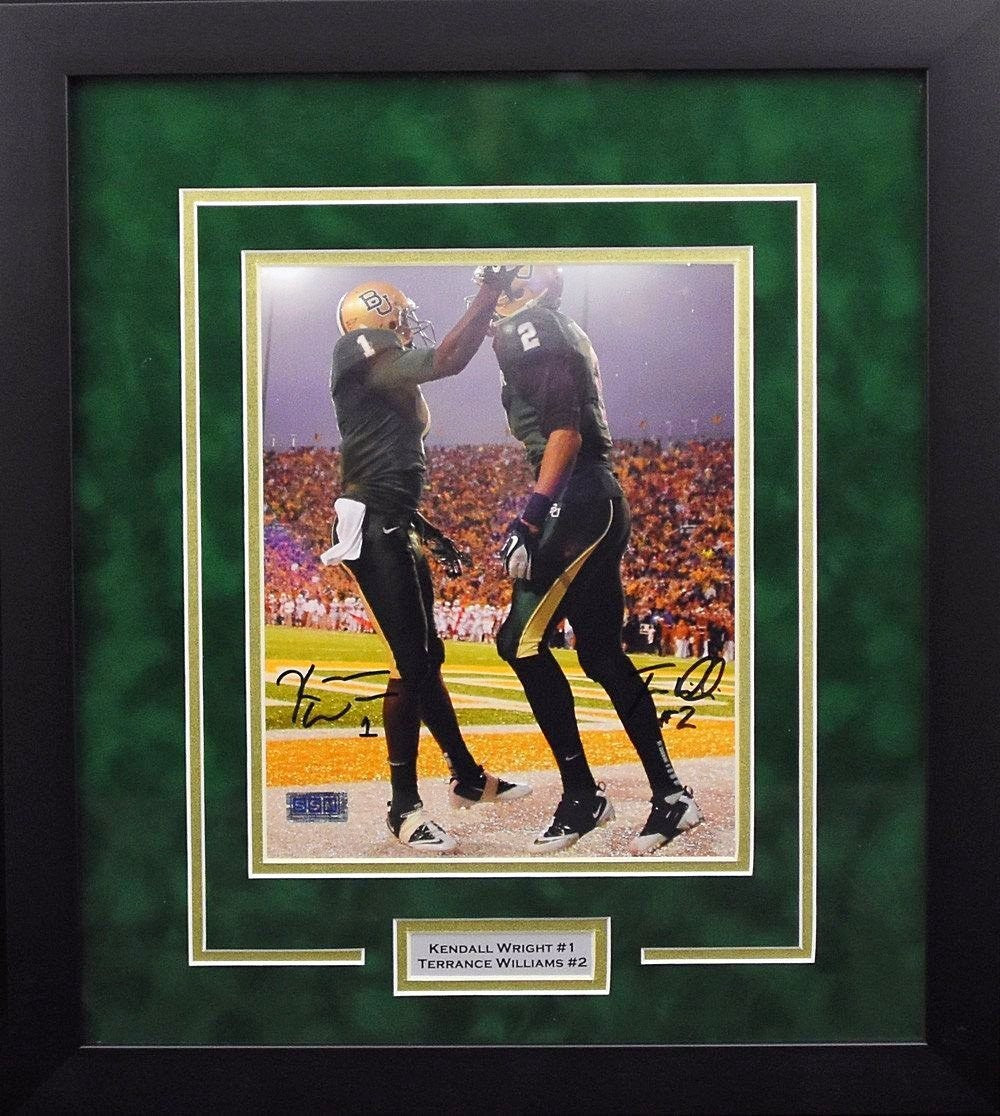 TERRANCE WILLIAMS & KENDALL WRIGHT BAYLOR BEARS FRAMED 8x10 PHOTO COA