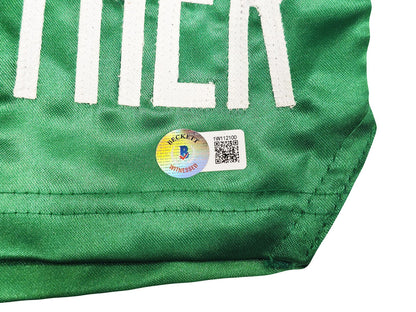 Floyd Mayweather Jr. Autographed Signed Green Boxing Trunks Beckett Witness