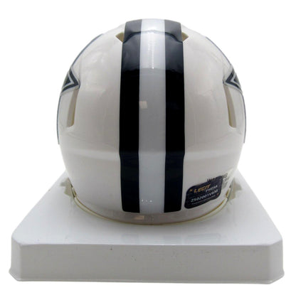Emmitt Smith HOF Autographed Mini Cowboys Lunar Football Helmet PROVA 200068