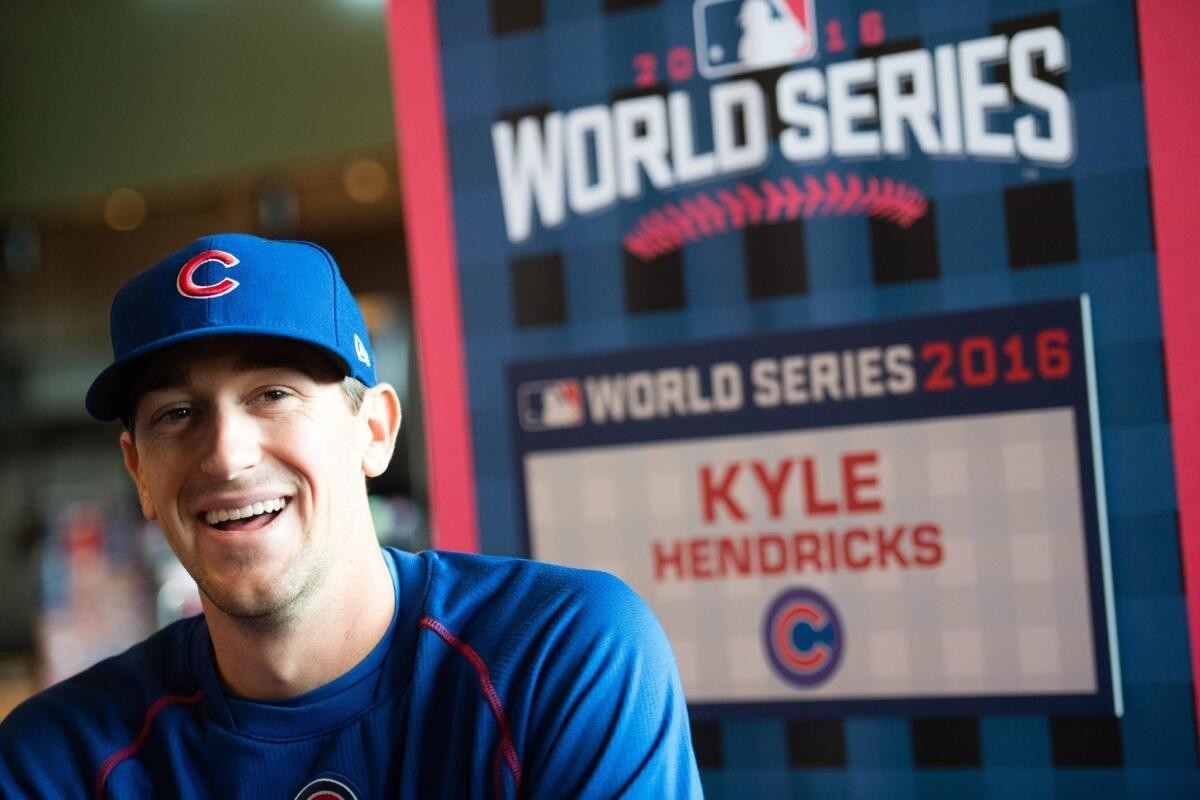 Kyle Hendricks Signed 2016 World Series Baseball (JSA COA) Chicago Cubs Pitcher