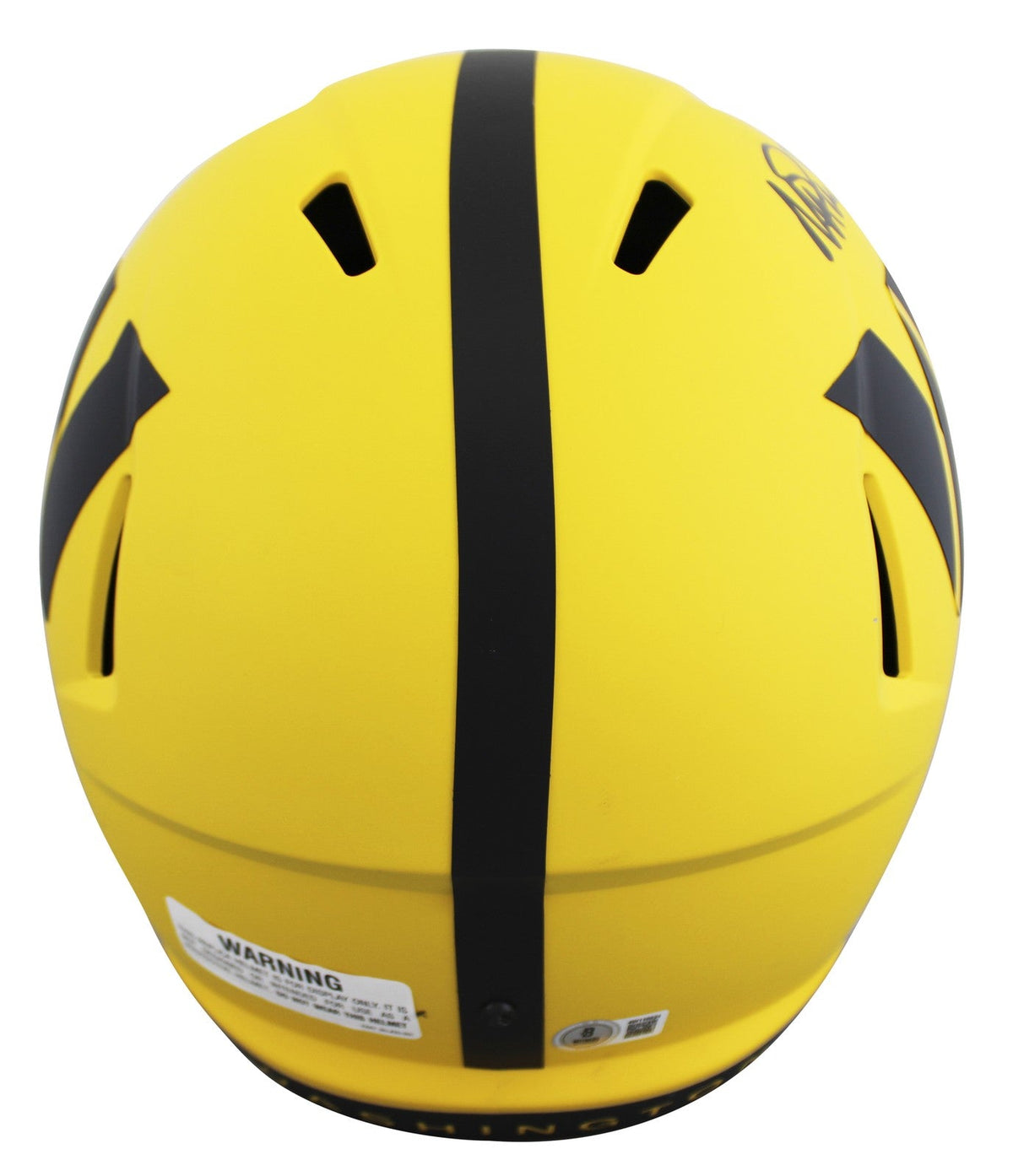Commanders Magic Johnson Signed Rave Full Size Speed Rep Helmet W/ Case BAS W 2
