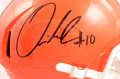 Quinshon Judkins Autographed Cleveland Browns F/S Speed Helmet - Beckett W Holo