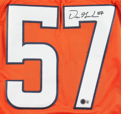 Dre Greenlaw Signed Denver Broncos Jersey (Beckett) Ex Arkansas Razorbacks /LB