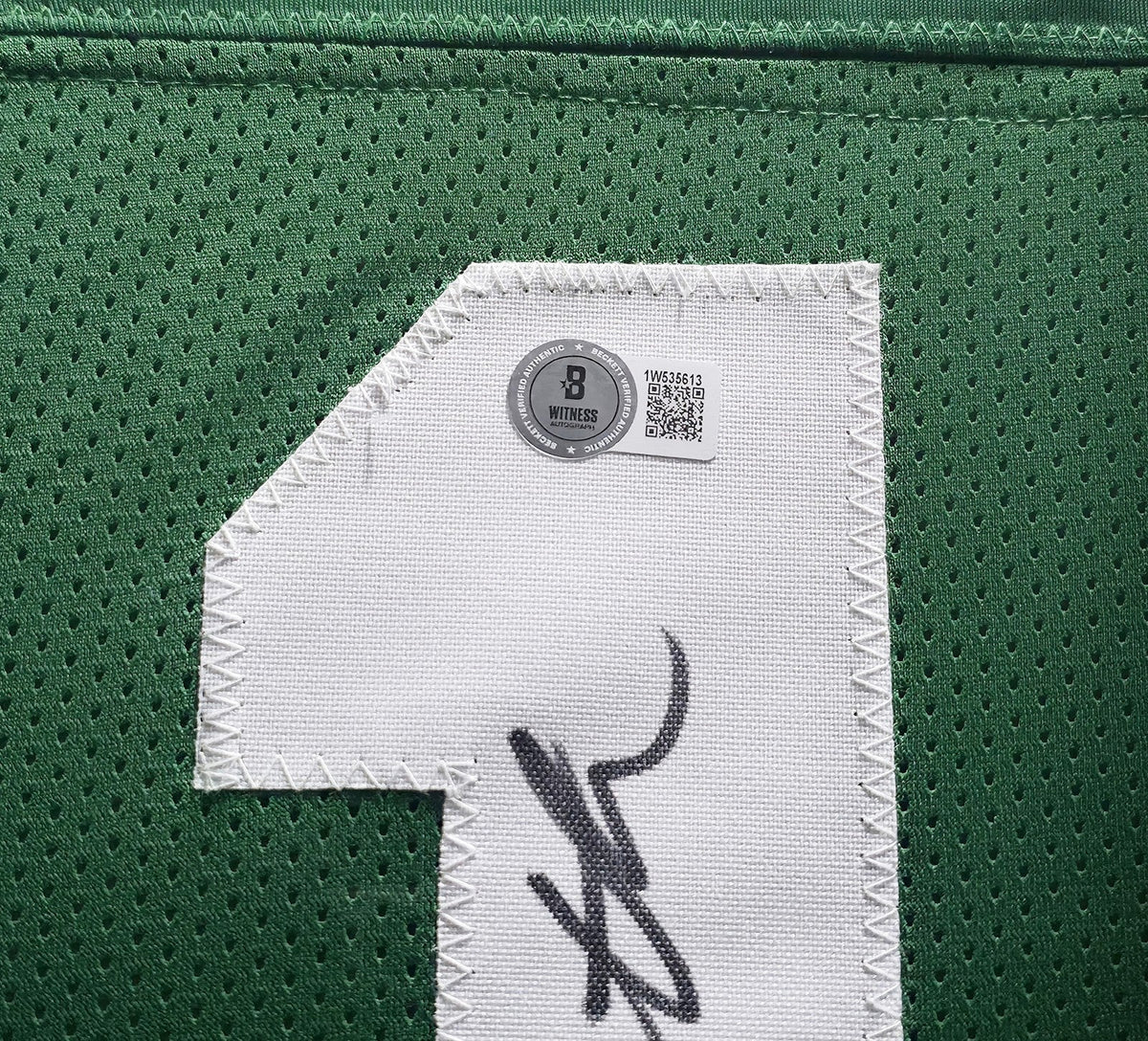 New York Jets Joe Namath Autographed Signed Framed Green Jersey Beckett Wit