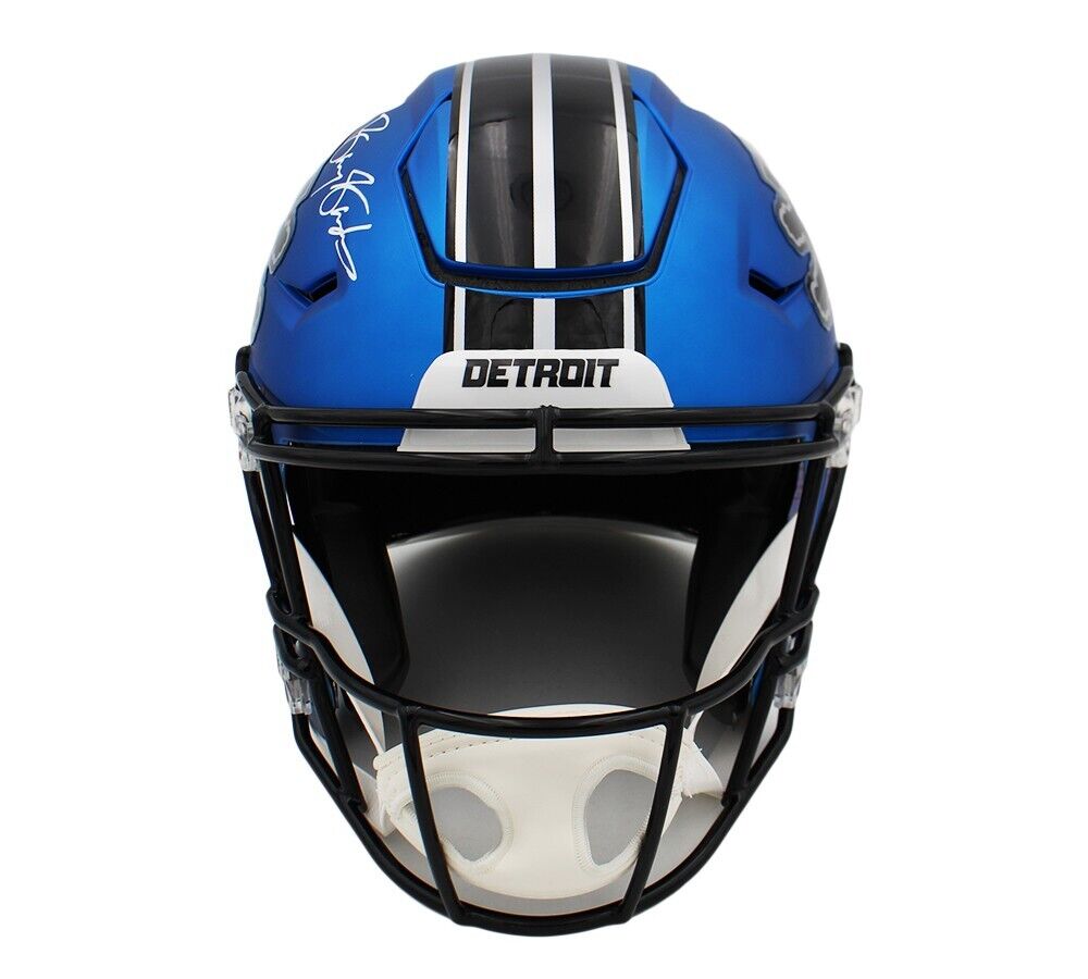 Barry Sanders Signed Detroit Lions Speed Flex Auth Alternate 2024 NFL Helmet