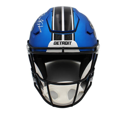 Barry Sanders Signed Detroit Lions Speed Flex Auth Alternate 2024 NFL Helmet