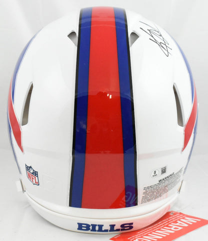 Keon Coleman Autographed Buffalo Bills F/S Speed Authentic Helmet-Beckett W Holo