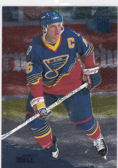 Brett Hull Signed St. Louis Blues Captain's Jersey (Beckett) 2xStanley Cup Champ