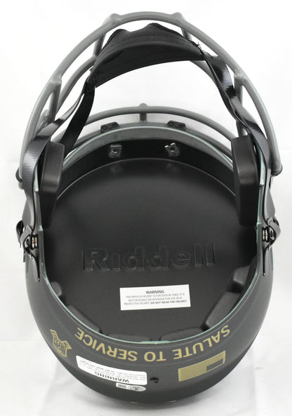 Travis Hunter Signed Jacksonville Jaguars F/S Salute 2025 Speed Helmet Beckett W
