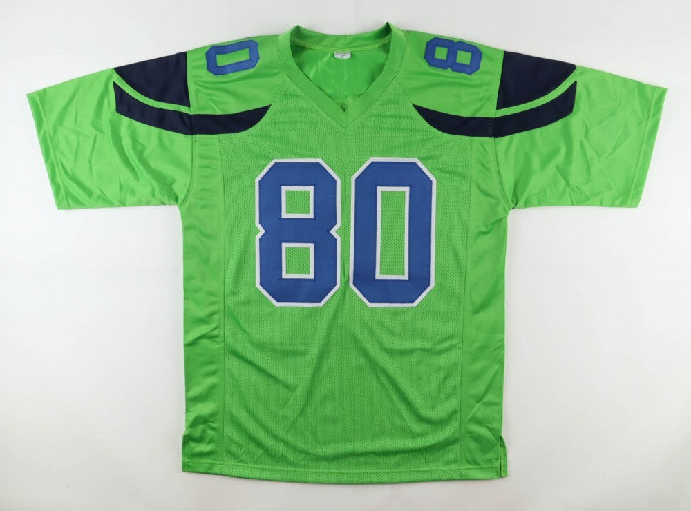 Steve Largent Signed Seattle Seahawks Neon Jersey (PSA) NFL H.O.F. 1995 W.R.