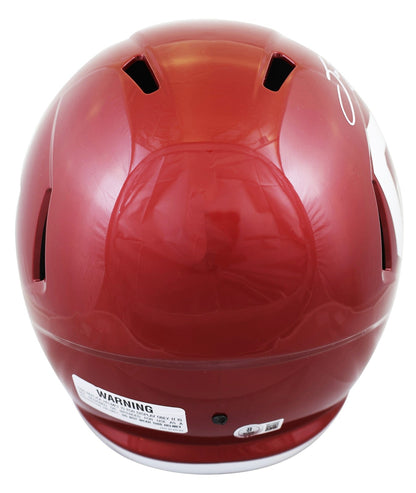 Oklahoma Sam Bradford "2008 Heisman" Signed F/S Speed Rep Helmet W/ Case BAS Wit