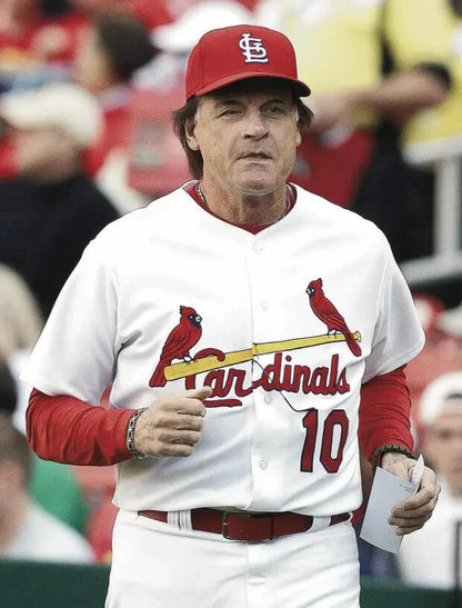 Tony La Russa Signed St. Louis Cardinals Jersey (Beckett) Hall of Fame Manager