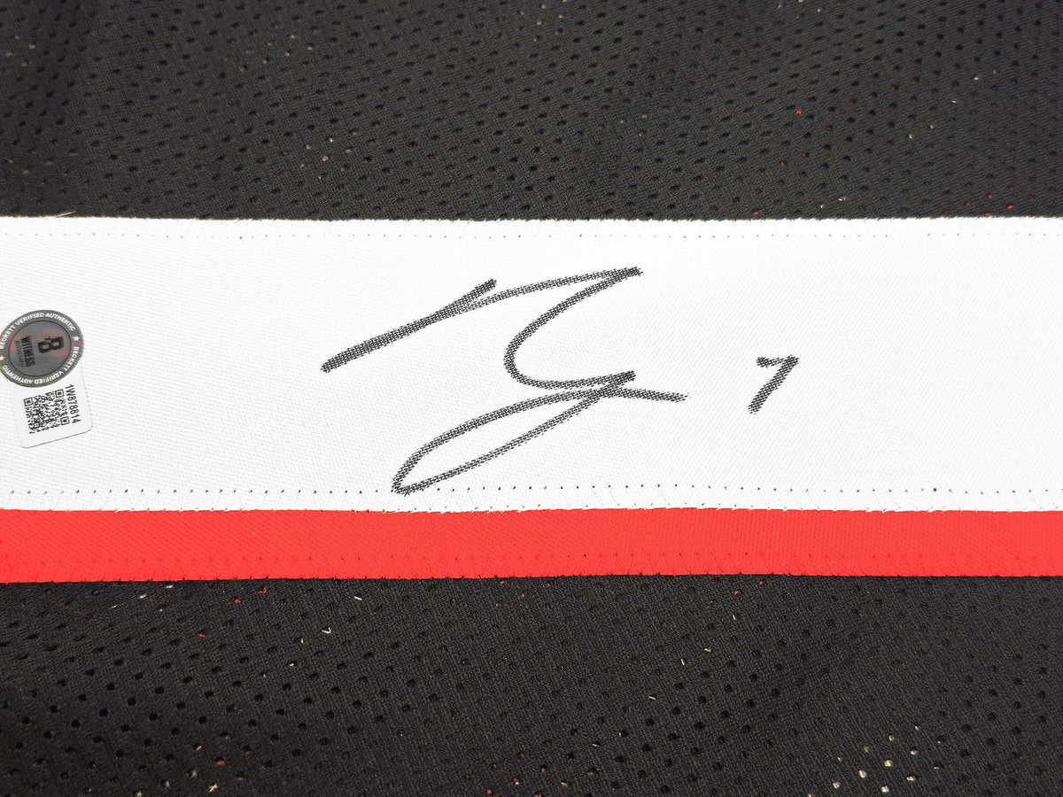 Atlanta Falcons Bijan Robinson Autographed Signed Black Jersey Beckett Wit