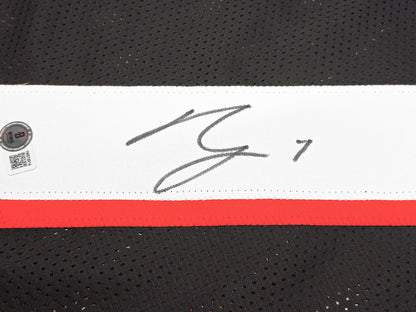 Atlanta Falcons Bijan Robinson Autographed Signed Black Jersey Beckett Wit