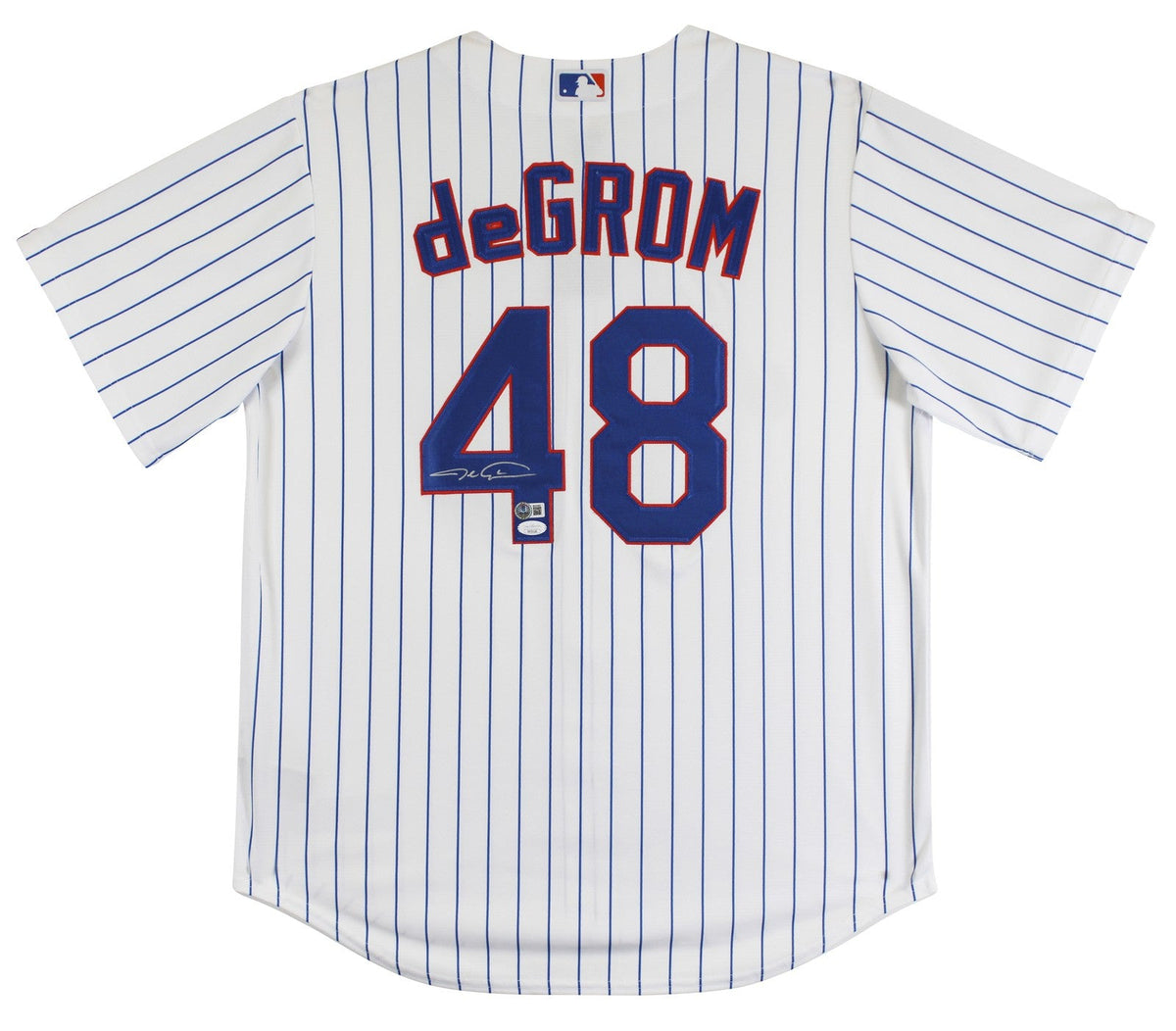 Mets Jacob deGrom Authentic Signed White Nike Jersey Autographed BAS #BU43482