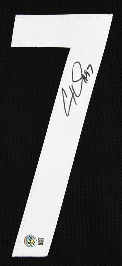 Cam Heyward Authentic Signed Black Pro Style Framed Jersey BAS Witnessed