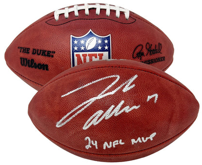 Josh Allen Buffalo Bills Signed "2024 NFL MVP" Inscribed Official Duke Football