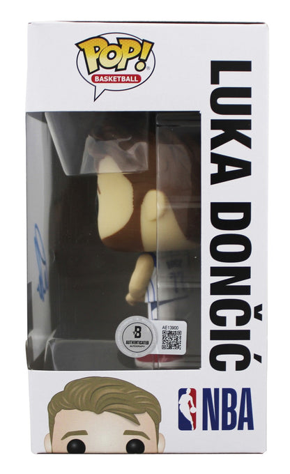 Mavericks Luka Doncic Authentic Signed #60 Funko Pop Vinyl Figure BAS #AE13900