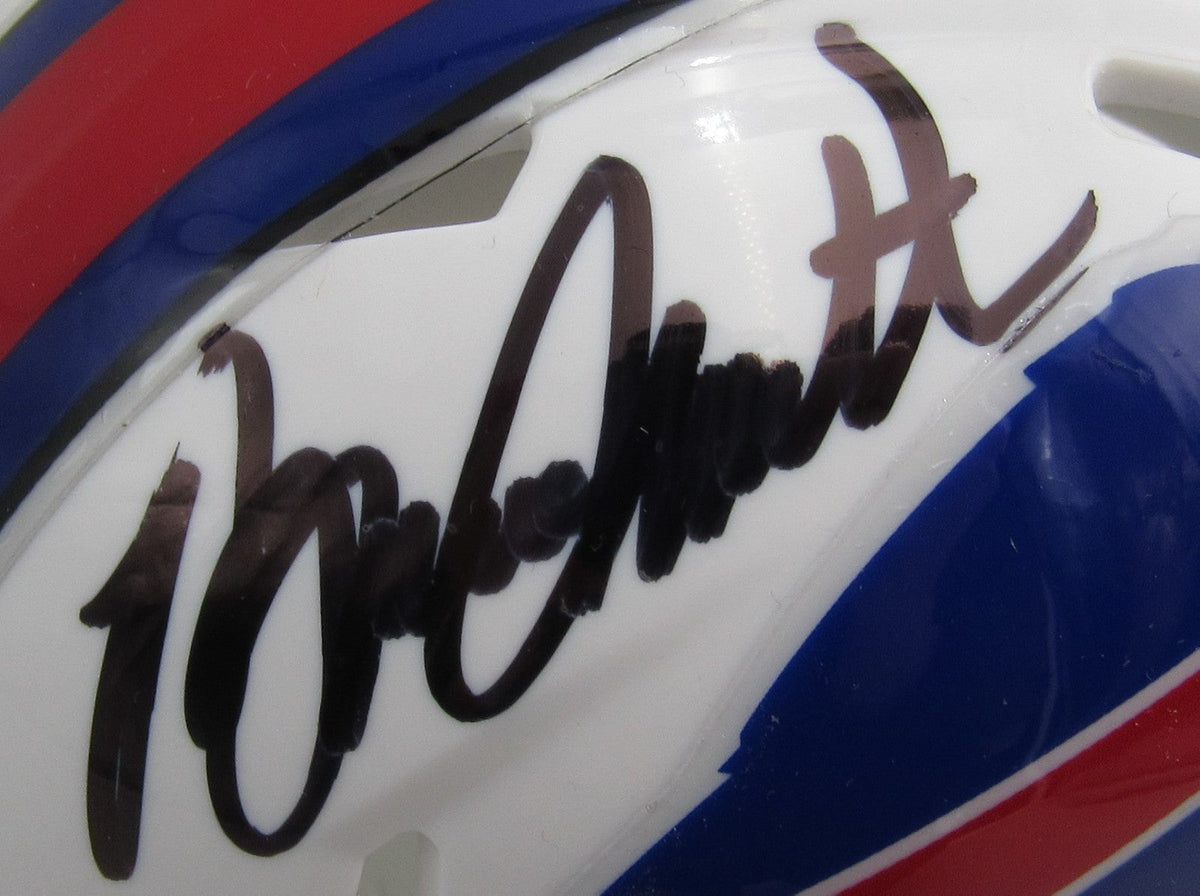Bruce Smith HOF Signed/Autographed Bills Speed Mini Helmet JSA 200209
