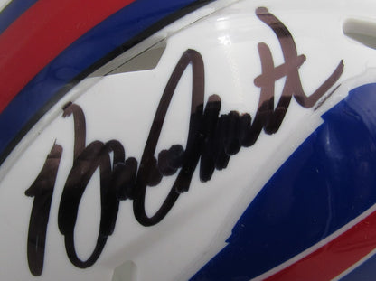 Bruce Smith HOF Signed/Autographed Bills Speed Mini Helmet JSA 200209