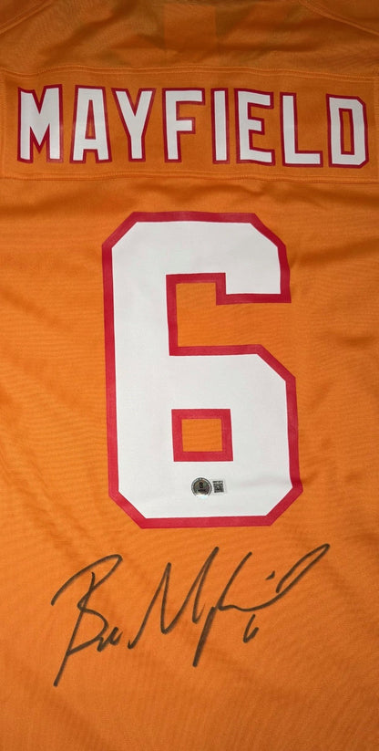 Baker Mayfield Autographed Tampa Bay Buccaneers Nike Game T/B Jersey Beckett