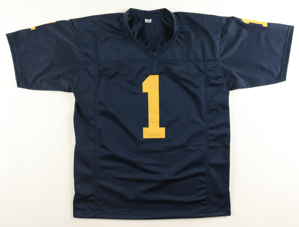 Braylon Edwards Signed Michigan Wolverines Jersey (Beckett) Browns Pro Bowl W.R.