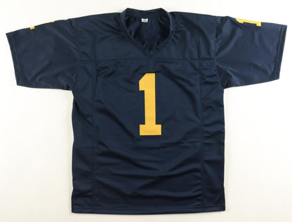 Braylon Edwards Signed Michigan Wolverines Jersey (Beckett) Browns Pro Bowl W.R.