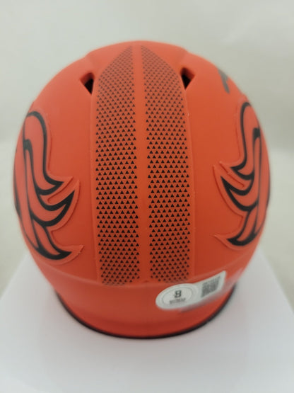 BO NIX SIGNED DENVER BRONCOS RAVE ALTERNATE SPEED MINI HELMET BECKETT